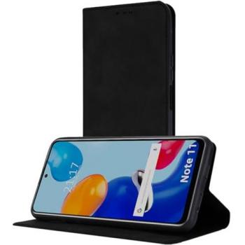 Funda de Polipiel con Tarjetero para Xiaomi Redmi Note 11/11s en Color Negro