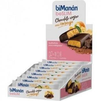 Bimanan Beslim Barritas de Chocolate y Naranja – Expositor 30 unid