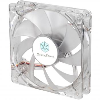 SilverStone SST‑FN121P‑GL 120 mm – Hochleistungsgehäuselüfter mit grünen LEDs, klarer Durchblick