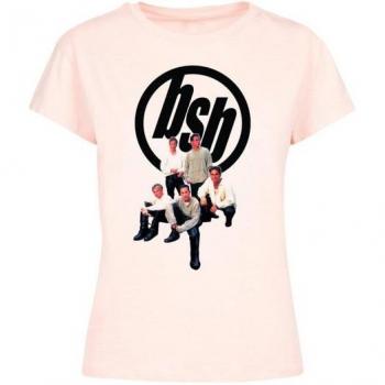 Backstreet Boys Merchandise Herren Shirt L Pink Rundhals Kurzarm Baumwolle