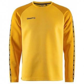 Unisex Kinder-Sweatshirt SQUAD 2.0 – Gelb, Rundhalsausschnitt (140)