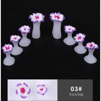 Arte de Uñas de Pie con Separadores de Diamante