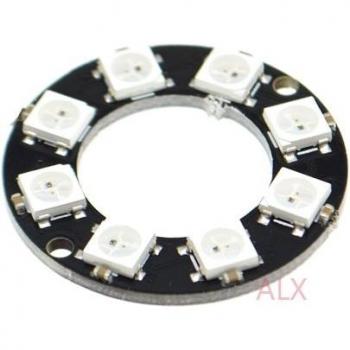 Anneau LED 8 bits WS2812B 5050 RGB – Module Pilotage Polychrome