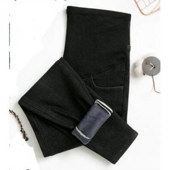 Pantalones Vaqueros de Embarazo Cálidos