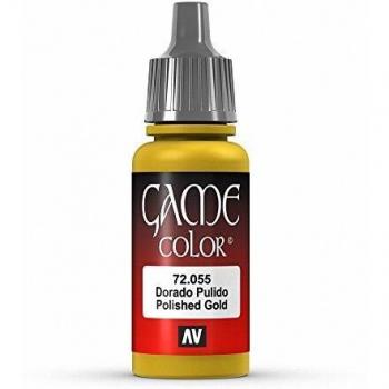 Gold Acrylfarbe, poliert