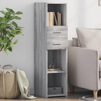 Grey Sonoma Highboard 30x42.5x124 cm Engineered Wood vidaXL