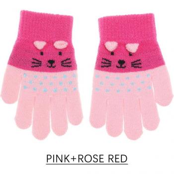 Children's Cartoon Cat Winter Gloves 0-3 Years