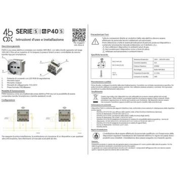 Enchufe Inteligente Schuko 4box p40 s compatible BTicino