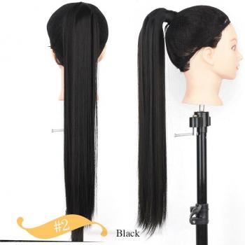 LIANGMO Cheveux en queue de cheval – 24 inches, extension synthétique, pince incluse