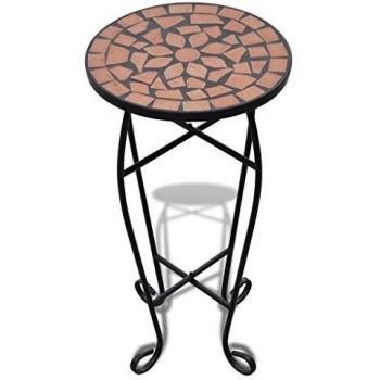 Vidaxl Mosaic Side Table Terracotta