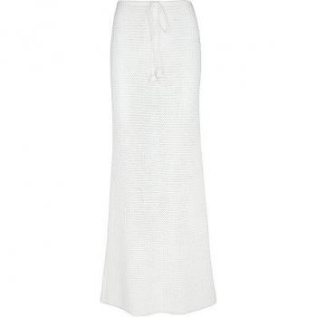 Jupe Midi Blanche de Self-Portrait Taille L