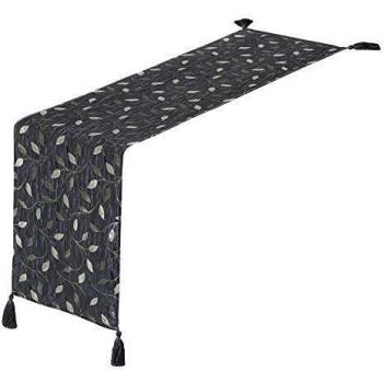 Tavolo Runner Lola Home – Design Foglie con Dettaglio Argento