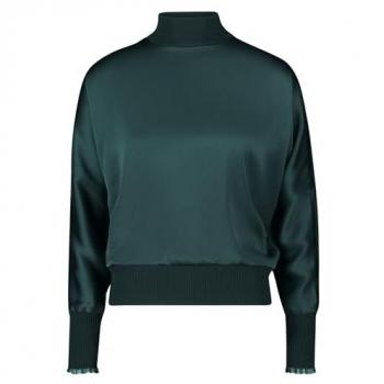Zero Strickpullover mit glitzernder Front (1-tlg)