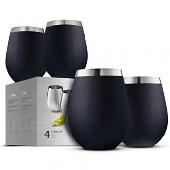 Unbreakable Stainless Steel Wine Cups (Set of 4)