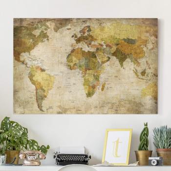 Cocina y Salón Mapas Lienzo