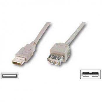 Alargador USB 2.0 AM/AH 5m Beige