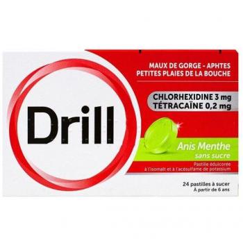 Drill pastilles menthe anis 24