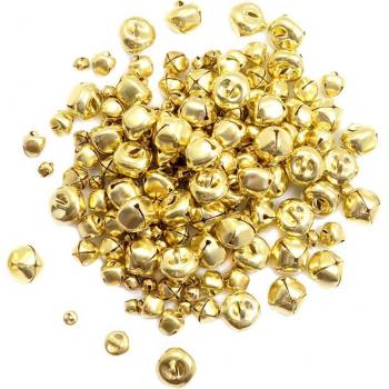 Cascabeles Decorativos de Oro para Manualidades (150 Uds)