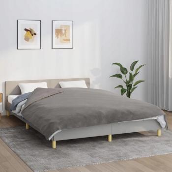 200x220 cm x 9 kg Vidaxl Weighted Blanket in Grey with Included Fabric Cover