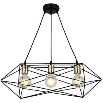 Lampada a sospensione Homemania in oro nero