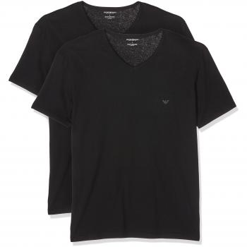 T-shirt Emporio Armani Maniche Corte Collo A V Nera M
