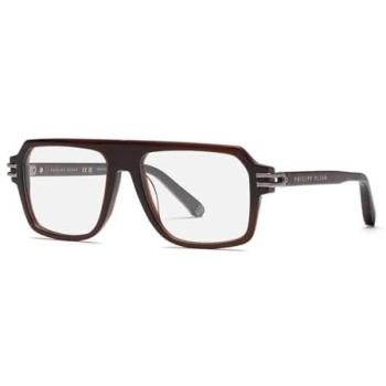 Philipp Plein VPP195M Women’s Brown Frame Only – Size 56 (Blue‑Light Block)