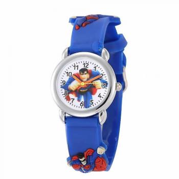 Reloj Azul de Superman y Spider-man