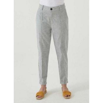 Shadow/Offwhite Bio‑Damen‑Langhosen XS