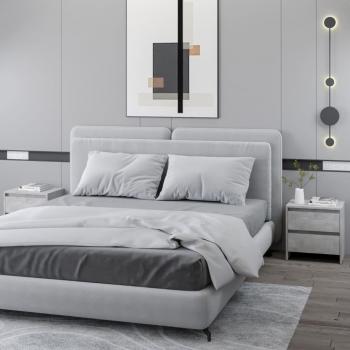 Modern Concrete Grey Bedside Tables