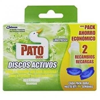 PATO Discos Activos Lima Zest 2 uds 7 discos Limpia y Perfuma