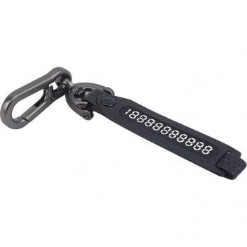 Car Keychain with Anti-Loss Phone Number Tag