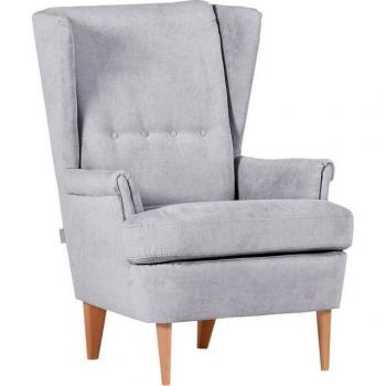 Ohrensessel „Versailles“ GUTMANN FACTORY – B:72 cm H:104 cm T:85 cm, Gestell in Eichenoptik