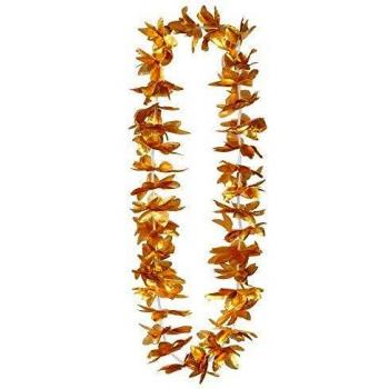 Collier Hawaï Prestige – Fleur de Pluie en Or, Longueur 90 cm, Mixte, Adultes, Outdoor