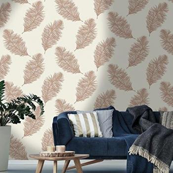 Holden Decor -Fawning Feather Shimmer Metallic Wallpaper