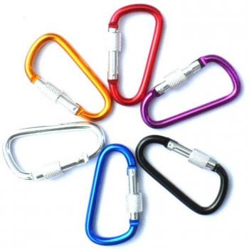10pcs Aluminum Climbing Carabiner Keychains