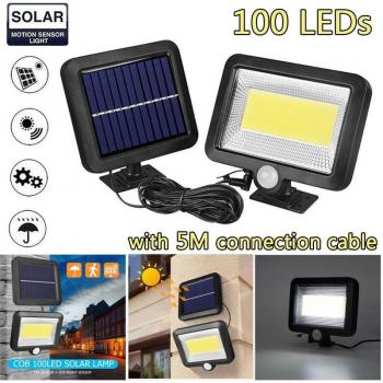 100 LED Solar Motion Activated Garden Light