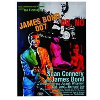 James Bond 50 × 70 cm Leinwandkunst mit Sean Connery