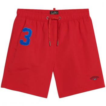 Short de Bain Superdry Vintage Polo 17 Rouge Taille: L 43 cm Recyclé