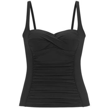 Lascana Tankini Top Schwarz Größe 44, Cup D – Damenbequemer Bikini‑Oberteil