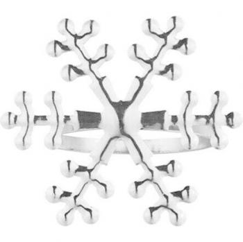 Noche de Nieve: Set de Servilleteros Dorados para Navidad