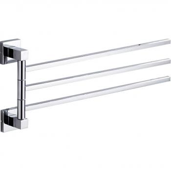 Rotating Stainless Steel Towel Holder with Wall-Mounted Design