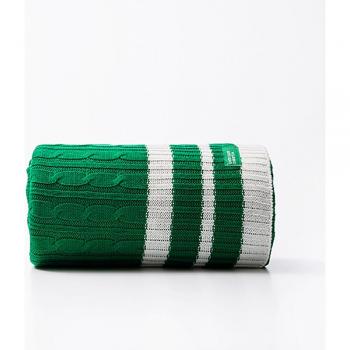 Regenbogen Decke 140x190cm 100% Baumwolle gestrickt von Benetton