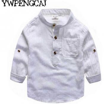 Jungen Baumwollhemd mit Spitzen-Design