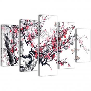 Pink Cherry Blossom Canvas Print