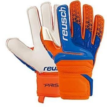 Reusch Unisex Prisma SD Junior – Schockorange/Blau, 4 Finger Support Handschuhe