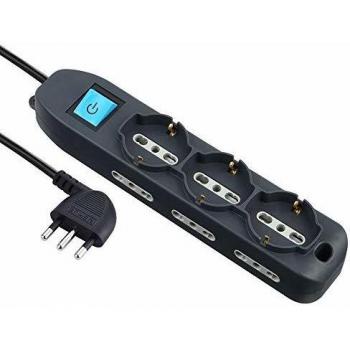 Multipresa 9 posti 16A con interruttore generale – Electraline 62019