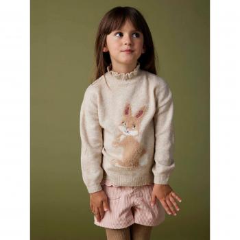 VertbauDet Pull Jacquard Paillettes