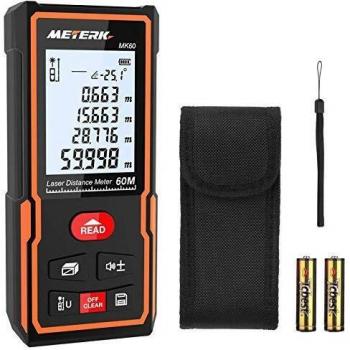 Handheld Laser Distance Meter 60m by Meterk