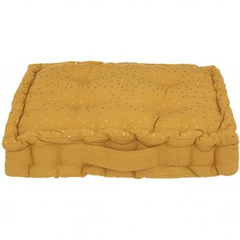 Cuscino per bambini berlingot giallo senape 40x40cm