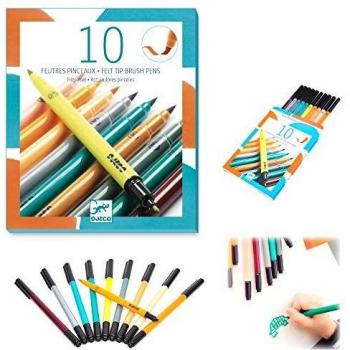 Feutres pinceaux Djeco, nuances pastel